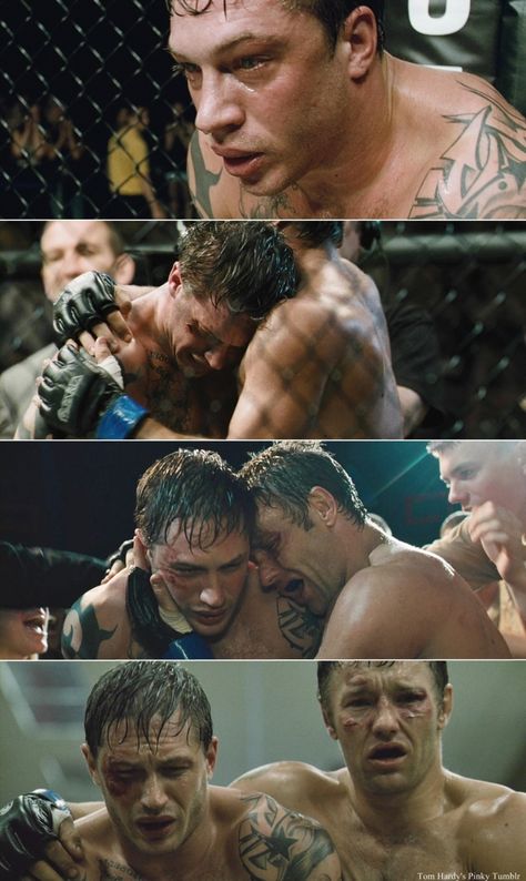 seriously he makes this scene soooooooooooo emotional i've seen it probably over 30 times and i always without fail bawl like a baby Tom Hardy Warrior, Warrior Movie, Joel Edgerton, Warrior 3, Hard Men, Thomas Hardy, Big Baby, Favorite Movie, Movie Collection