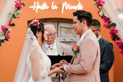 Asta La Muerte Wedding, Hasta La Muerte Wedding, Mexican Aesthetic, Aesthetic Wedding, South Padre Island, Mexican Wedding, Mexican Culture, Wedding Sign, Wedding Signs