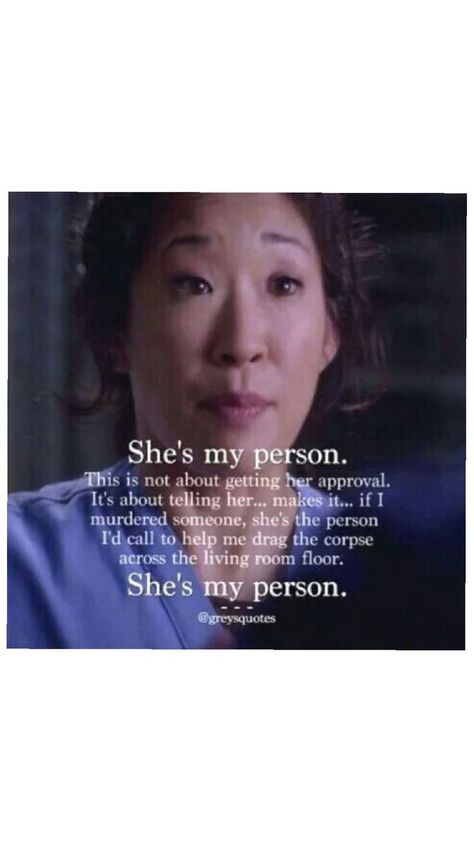 Meredith Grey Quotes, Greys Anatomy Funny, Sisters Quotes, Grey Quotes, Greys Anatomy Memes, You Are My Person, Grey Anatomy Quotes, Cristina Yang, Grey's Anatomy Quotes