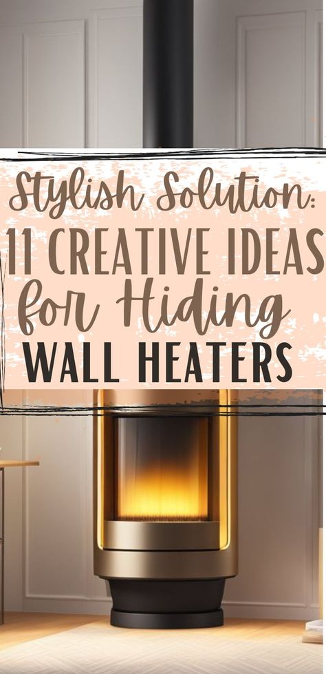 Illustration depicting a wall heater, showcasing the solutions provided in the post '11 Ideas For Covering Up Wall Heaters'. Old Wall Heater Cover Ideas, Wall Heater Cover Ideas, Heater Cover Ideas, Heater Cover Diy, Wall Heater Cover, Wall Heater, Heater Cover, Old Wall, Cover Ideas