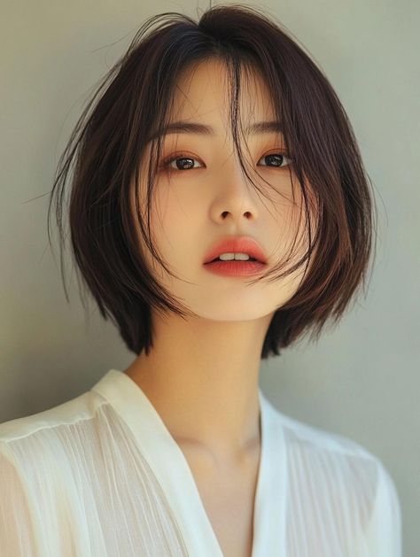 Korean Bob Haircuts: Trendy Styles for Effortless Elegance Asian Hair Bob, Asian Bob, Korean Bob, Shot Hair, Korean Short Hair, Square Face Hairstyles, Traditional Hairstyle, Kpop Hair, Korean Hair