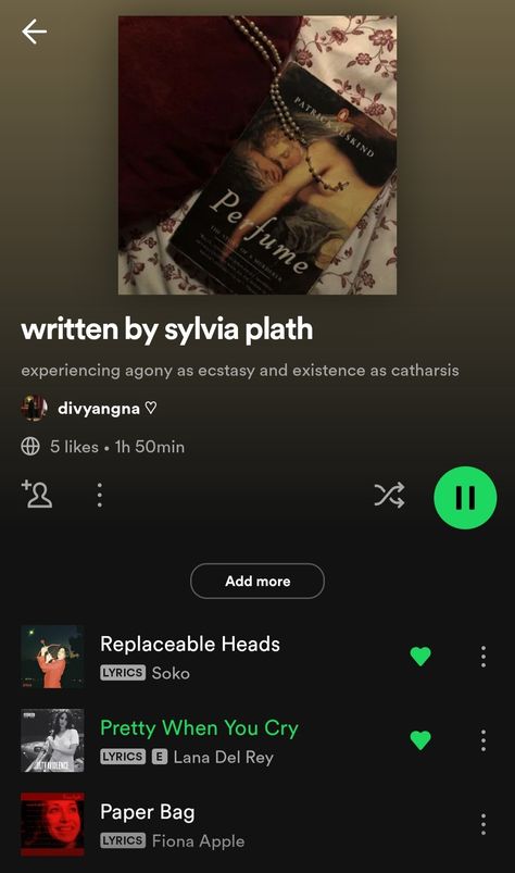 Link for this playlist: https://open.spotify.com/playlist/5lO9W9qmSlVvhoHsI88USC?si=750ab94bd11c48a4 Spotify Playlists Links, Movie Playlist, Silvia Plath, Good Playlists, Music Recs, Playlist Names, Playlist Names Ideas, Music Tabs, Music Tutorials