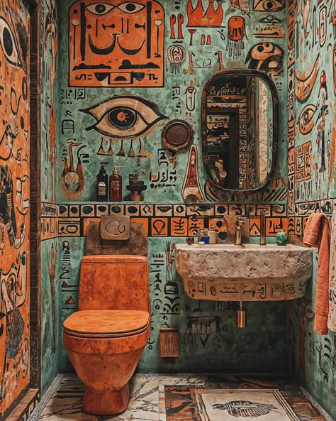 African Bathroom Decor Ideas, Casa Clean, Art Studio Room, Boho Bathroom, Boho House, Modern Houses Interior, Apartment Decor Inspiration, Pitbull, Dream House Interior