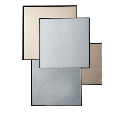 Combi Tinted and Bronze-Finished Mirror Tinted Mirror Wall, Black Tinted Mirror, Bronze Tinted Mirror, White Mirror Frame, Nursery Accent Wall, Black Mirror Frame, Tinted Mirror, Material Board, Modern Mirror Wall