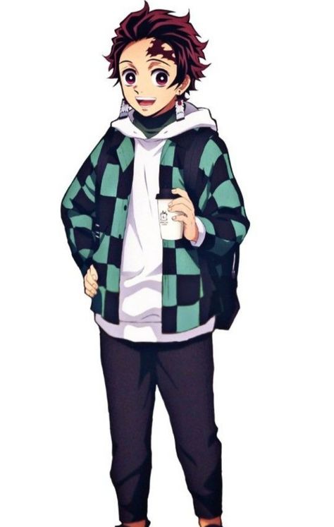 Tanjiro Kamado Official Art, Tanjiro Outfit, Tanjiro Hair, Levi Haircut, Kny Png, Demon Slayer Tanjiro Kamado, Demon Slayer Tanjiro, Crop Pictures, Kamado Tanjiro