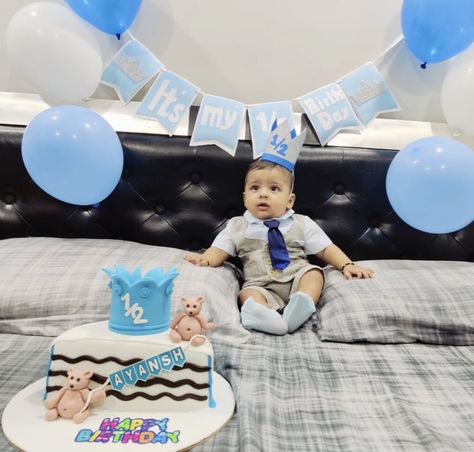 6 Months Birthday Cake Boy, 6 Month Birthday Decoration Ideas, 1/2 Birthday Cake 6 Months Boy, Baby Boy Half Birthday Ideas, 6months Birthday Ideas Boy, 6 Months Birthday Decoration Ideas, 6 Month Baby Picture Ideas Boy Half Birthday, 6 Month Photoshoot Ideas, 6 Month Photo Shoot Boy