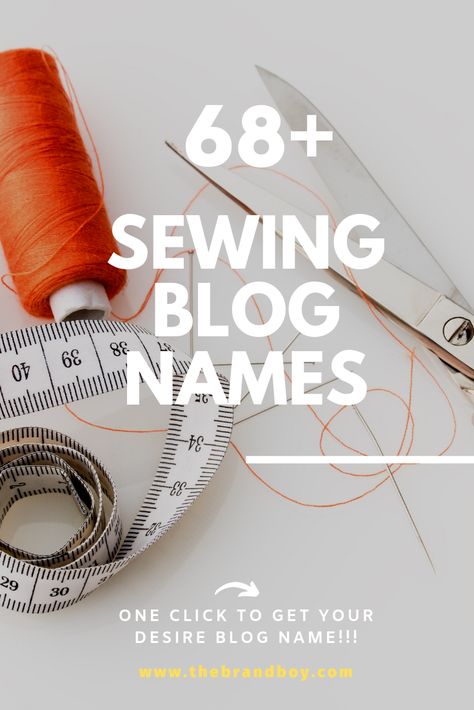 Here are some catchy, good sewing blog names for your sewing interest Embroidery Business Names, Sewing Business Names, Starting Embroidery, Boutique Names Ideas, Sewing Stickers, Blog Name Ideas, Youtube Channel Name Ideas, Catchy Name, Embroidery Business