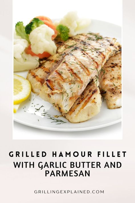 Dinner Ideas; Grilled Fish Recipes; Grilled Hamour fillet with Garlic Butter and Parmesan; Grilled Tilapia Recipes, Pollock Recipes, Rockfish Recipes, Grilled Tilapia, Tilapia Recipes, Cod Recipes, Sweet Lemon, Exercise Tips, Lemon Butter