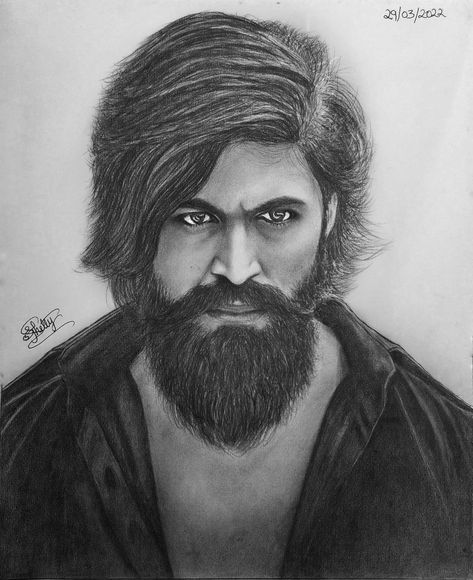 Rocky Bhai Yash pencil sketch drawing Actors Sketch, Yash Drawing, Rocky Bhai Drawing, Yash Sketch, Yash Drawing Pencil, Kgf Yash Drawing, Kgf Drawing, Hanuman Drawing Pencil, Rocky Drawing