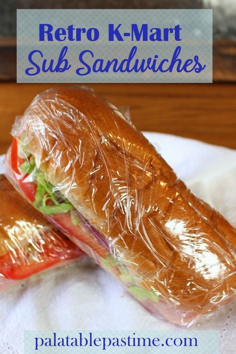 K-Mart Sub Sandwiches – Palatable Pastime Palatable Pastime Kmart Submarine Sandwich, Kmart Subs Easy Recipes, Kmart Sub Sandwich, K Mart Subs, Kmart Sub Sandwich Recipe, Hogie Subs Recipes, Kmart Subs, Submarine Sandwich Recipes, Quick Sandwich Ideas