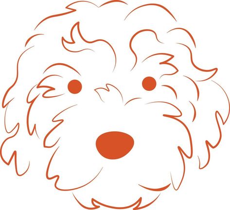 Cavapoo Line Drawing, Golden Doodle Quilt Block, Golden Doodle Applique, Goldendoodle Cartoon Drawing, Goldendoodle Line Drawing, Drawing A Golden Doodle, Golden Doodle Sketch Easy, Cockapoo Cartoon Drawing, Goldendoodle Art Paintings