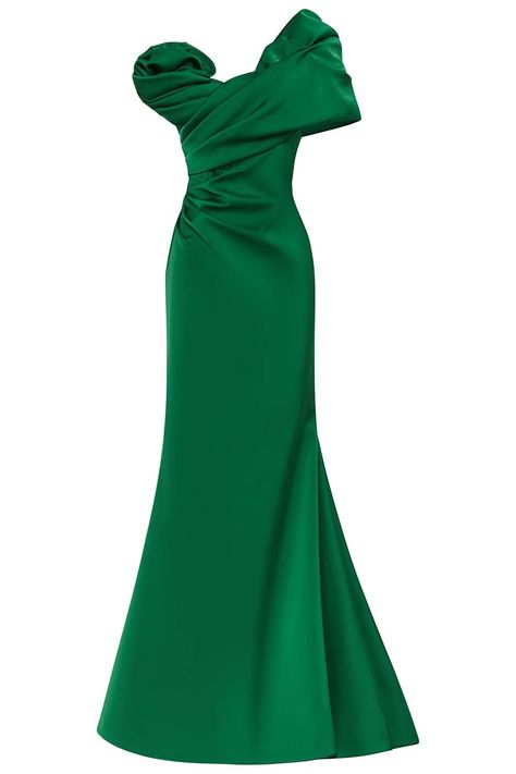 Edan Gown CLOTHINGDRESSGOWN RACHEL GILBERT Royal Outfit, Dressy Hats, A Line Long Dress, Slytherin Pride, Fancy Frocks, Rachel Gilbert, Royal Outfits, Random Ideas, A Line Prom Dresses