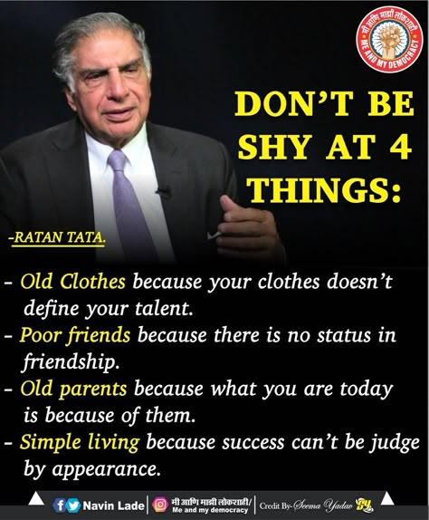 #motivationalquotes Words Of Ratan Tata, Ratan Tata Motivational Quotes, Tata Ratan, Ratan Tata Quotes, Millionaire Mindset Quotes, Inspirational Smile Quotes, Ratan Tata, Life Advice Quotes Inspiration, Appreciate Life Quotes