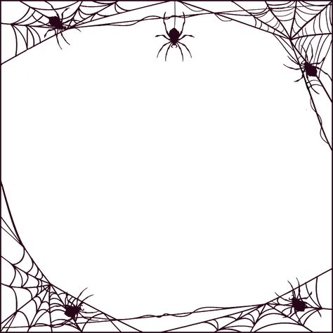 Halloween Printables, Spider Web, Halloween, Frame, Art