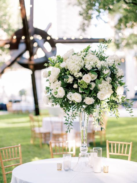 Ivory Centerpieces, Oct Wedding, Wedding Collage, Green Centerpieces, Tall Wedding Centerpieces, White Centerpiece, Collage Board, Wedding Floral Centerpieces, Tall Centerpieces