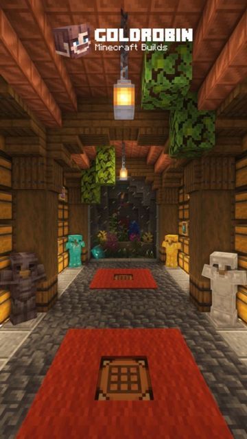 Minecraft Houses For Survival, Minecraft Survival Projects, Minecraft Underground Mine, Minecraft Ceiling Light Ideas, Storage Ideas For Minecraft, Minecraft Storage Shed Ideas, Minecraft Mansion Interior Ideas, Observatory Minecraft Build, Minecraft Building Ideas Storage