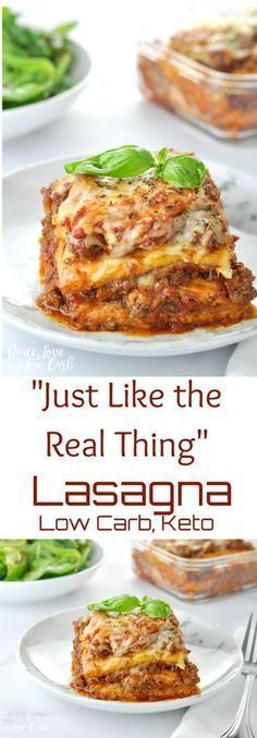 Keto Lasagne, Keto Italian, Peace Love And Low Carb, Lowcarb Recipes, Low Carb Lasagna, Keto Lasagna, Low Carb Casseroles, Low Carb Pasta, Low Carb Eating