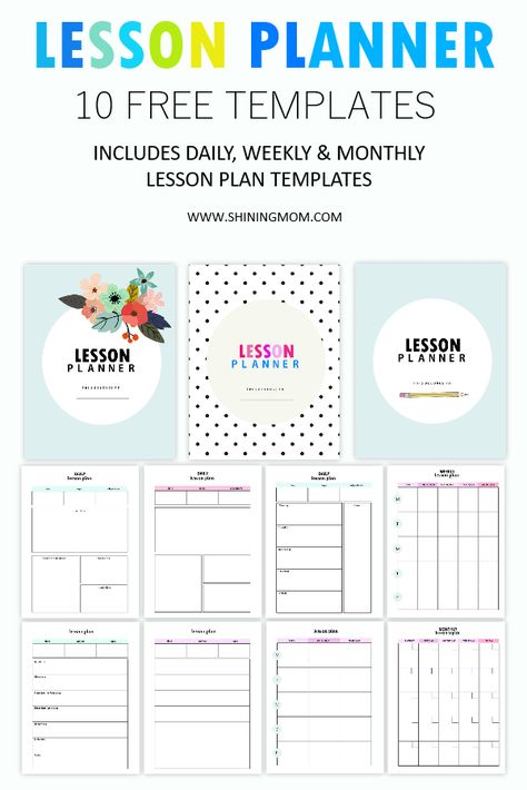 Unit Lesson Plan Template, Weekly Lesson Plan Template Free Preschool, Teacher Weekly Planner Free Printable Lesson Plan Templates, Daily Lesson Plan Template Free, Daily Lesson Plan Template, Sped Resources, Lesson Planner Template, Teacher Lesson Plans Template, Homeschool Lesson Planner