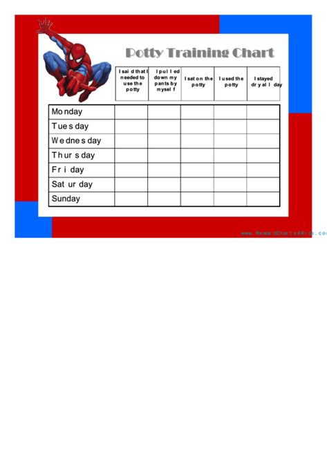 Spider Man Potty Chart, Potty Training Sticker Chart, Potty Training Stickers, Potty Chart, Incentive Chart, Potty Training Chart, Sticker Chart, Potty Training, Spiderman