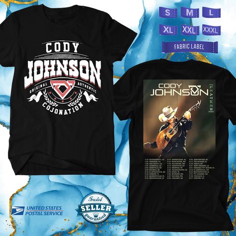 CODY+JOHNSON+THE+LEATHER+TOUR+2024,+CODY+JOHNSON+TOUR,COJONATION,UNISEX+TEE+ADL01 Cody Johnson, Tacoma Wa, Fabric Labels, New Orleans, How To Memorize Things, The Originals, Leather, T Shirt