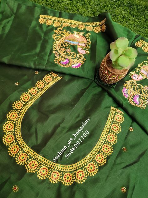 Tanjore Fabric Painting, Tanjore Painting On Sarees, Tanjavur Painting On Blouse, Tanjore Painting On Blouses, Tanjore Painting On Fabric, Painting On Blouse, Painting Blouses, Blouse Painting, Tanjore Art