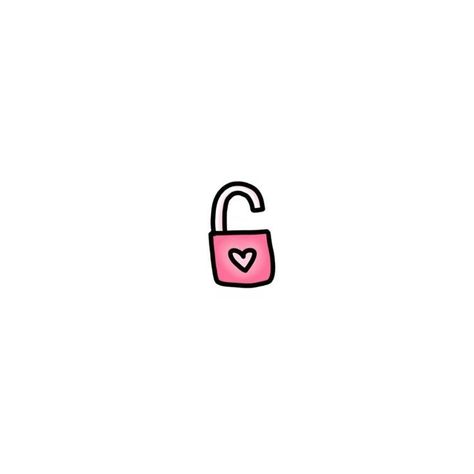 Lock Icon Aesthetic, Cute Small Drawings, Hello Kitty Imagenes, Cute Easy Doodles, Desain Quilling, Small Drawings, Heart Lock, Little Doodles, Easy Doodles Drawings