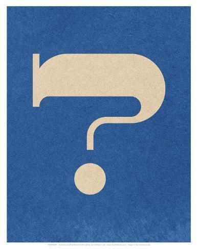 Giclee Print: Question Mark : 23x16in Question Mark Logo, Question Mark Icon, Quote Mark, Type Specimen, Logo Creator, Create Logo, Art Print Display, Restaurant Branding, Abstract Tattoo