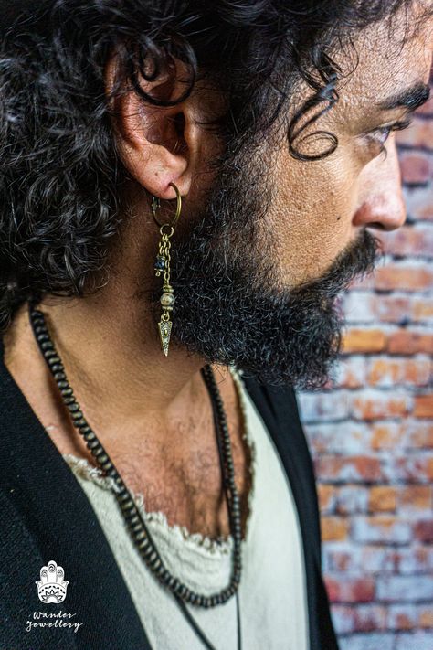 Mens dangle earrings