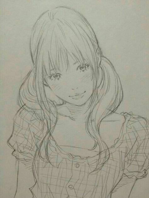 Pigtail Hair Drawing, Pigtails Drawing, Eisaku Kubonouchi, Arte Indie, 얼굴 드로잉, Arte Dc Comics, 캐릭터 ��드로잉, Amazing Drawings, A Pencil