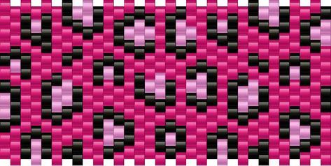 Leopardprint Pony Bead Patterns | Misc Kandi Patterns for Kandi Cuffs Kandi Cuff Patterns Hello Kitty, Kandi Cuff Patterns With Numbers, Kandi Multi Stitch Pattern, Leopard Print Bead Pattern, Skull Kandi Cuff Pattern, Scene Kandi Cuff Patterns, Multi Stitch Kandi Cuff Pattern, Pulseras Kandi, Kandi Cuff Patterns