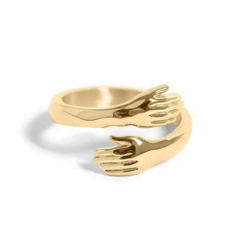 Gold Hug Ring Hug Ring, Feeling Of Loneliness, Jewelry Website, Steel Jewelry, Stainless Steel Jewelry, Wholesale Jewelry, Personalized Jewelry, Communication, 18k Gold