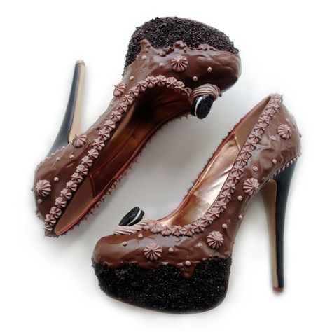 Shoe Bakery, Chocolate Centerpieces, Crazy Heels, Pin Up Shoes, Video Inspiration, High Heels Boots, Ugly Shoes, Rockabilly Style, Fantastic Shoes