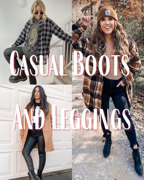 53 Shirts To Wear With Leggings And Boots This Fall - ljanestyle How To Style Chelsea Boots Women Casual, Leggings Boots Outfit Fall, Black Leggings Black Boots Outfit, Leggings With Chelsea Boots Outfit, Leggings Boots Outfit Winter, Leggings And Black Boots Outfit, Boots With Leggings How To Wear, Black Leggings Outfit 2023, Leggings And Ankle Boots Outfits