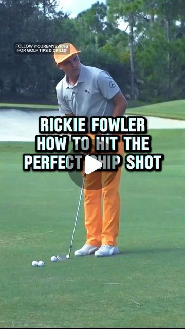 Golf Chipping Tips, Pga Tour Players, Green Shot, Chipping Tips, Rickie Fowler, Golf Stuff, Golf Chipping, Golf Green, Golf Drills