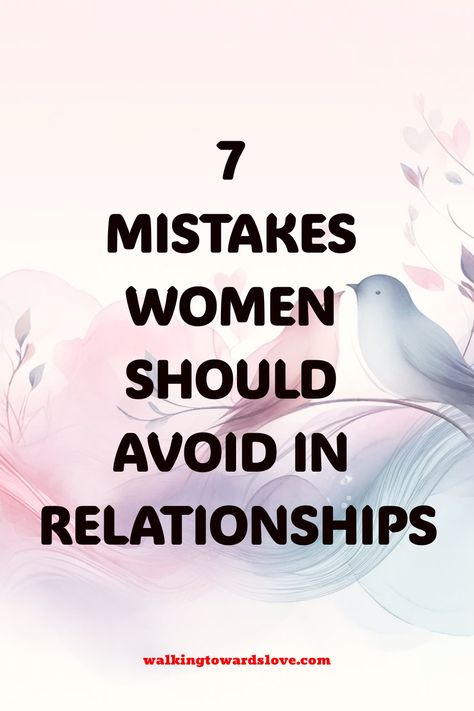 Relationships can be incredibly rewarding, but they also require effort and understanding from both partners. While everyone makes mistakes, recognizing and addressing common pitfalls can help you build a stronger, healthier connection with your partner. Here are seven common mistakes women make in relationships and how to avoid them. 1. Ignoring Red Flags One of Mistakes In Relationships Quotes, How To Be More Understanding In A Relationship, Making Mistakes In Relationships, Ignoring Red Flags, When Your Partner Is Distant, Rules For Women, How To Be Matured In Relationship, First Date Rules, Relationship Mistakes