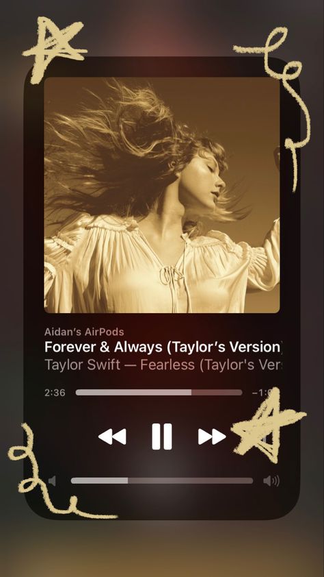 Fearless Tv Aesthetic, Spotify Taylor Swift, Albums Aesthetic, Spotify Screenshot, Fearless Tv, Musica Spotify, Love Yourself Song, Iphone Music, Taylor Songs