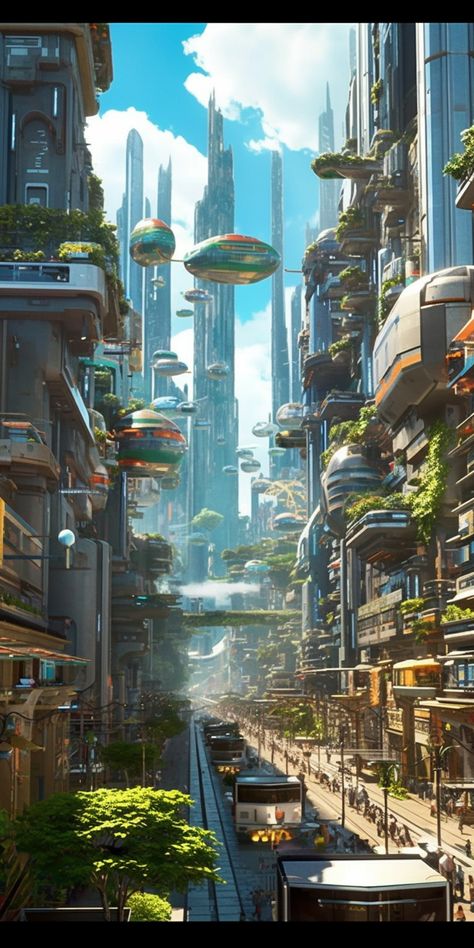 Technologically Advanced City, Future Cities Concept, Futuristic Magic City, Fantasy Cyberpunk City, Fantasy Futuristic City, Fantasy Modern City, Fantasy Future City, Unreal Architecture, Biopunk City