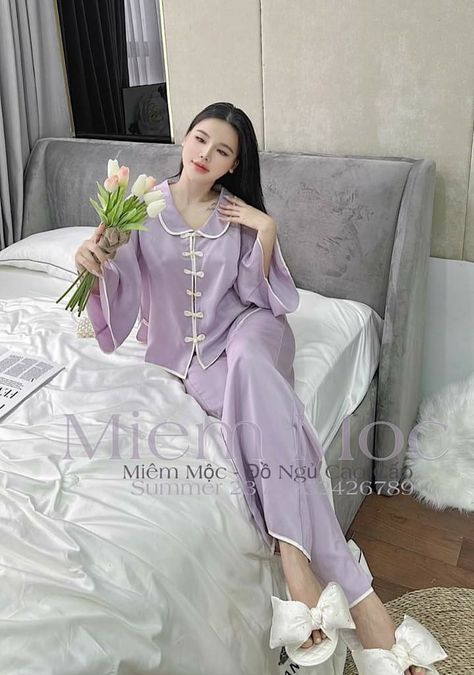 Aesthetic Night Suits, Night Suit Aesthetic, Piyama Aesthetic, Pyjama Couple, Dresses Korean Style, Dreamy Wardrobe, Night Suit For Women, Pajama Fashion, Denim Jacket Fashion