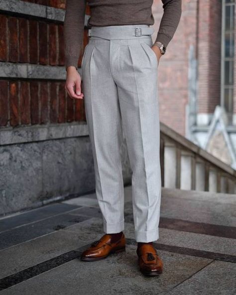 Gurkha Pants, Mens Fashion Smart, Men Trousers, Fashion Suits For Men, Suit Trousers, Pleated Trousers, Mens Dress Pants, Mens Pants Fashion, Mens Winter Fashion