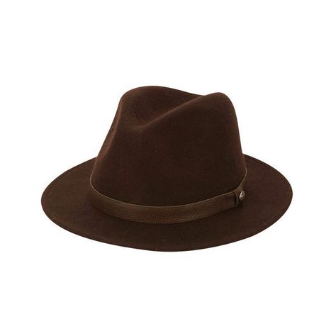 Men's Perry Ellis Wool Felt Fedora ($75) ❤ liked on Polyvore featuring men's fashion, men's accessories, men's hats, brown, fedoras, mens felt hat, mens wool fedora, mens brown fedora hat, mens fedora hats and mens hats fedora Mens Felt Hat, Hats Fedora, Brown Fedora, Mens Fedora, Fedora Hat Men, Mens Hats, Fedora Hats, Wool Fedora, Felt Fedora