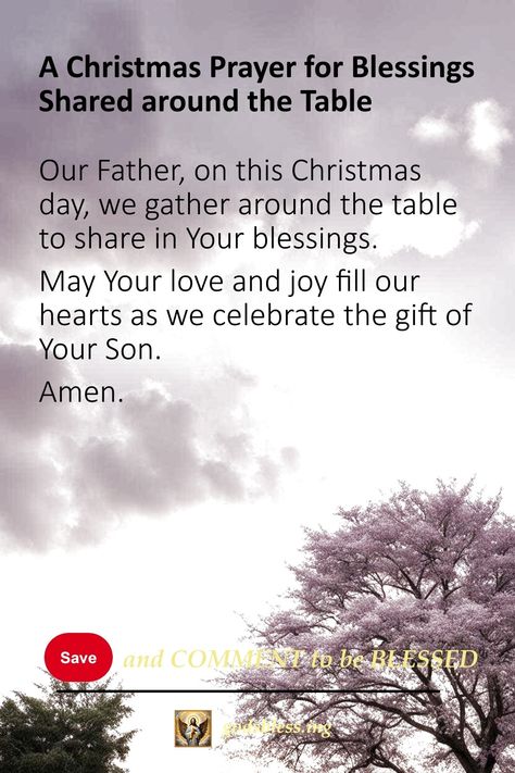 A Christmas Prayer for Blessings Shared around the Table Grace For Christmas Dinner, Christmas Grace Before Meal, Christmas Dinner Prayer Simple, Christmas Dinner Blessing Prayer, Prayer For Christmas Dinner, Prayer For Christmas Party, Grace Before Meals Prayer, Prayers For Christmas, Christmas Dinner Prayer