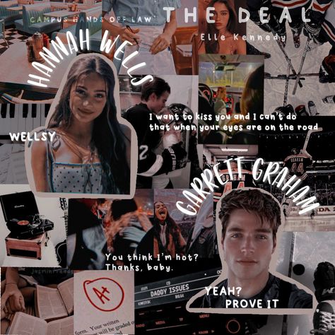 Garrett And Hannah The Deal, The Deal Hannah Wells, Hannah And Garrett Fanart, Garret Graham And Hannah Wells, Garrett Graham And Hannah Wells, Garrett Graham Aesthetic, The Deal Aesthetic, Hannah And Garrett, The Deal Book