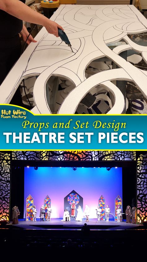 The Dorman High School Technical Theatre Students built and carved out several set pieces and props out of foam for productions of Shrek the Musical and the Wizard of Oz. #setdesign #theatersets #propdesign #propsandbackdrops #foamprops Diy Stage Set Design, The Secret Garden Musical Set Design, Fairy Tale Set Design, Anything Goes Set Design, 2023 Stage Design, Set Ideas Stage, Musical Theatre Set Design, High School Set Design, Shrek The Musical Sets