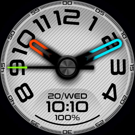 Cool watch face with digital time, analog time, date and battery level. Smart Watch Faces, Apple Watch Faces Download, Apple Watch Clock Faces, Iphone Wallpaper Clock, Apple Watch Custom Faces, Apple Watch Design, Themes For Mobile, Digital Watch Face, Live Screen