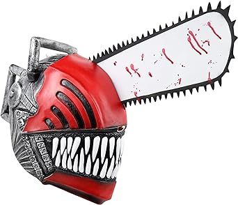 nezababycos Chainsaw Man Mask Cosplay Costume Anime Chainsawman Denji Helmet Pochita Head Mask Halloween Chainsaw Man Cosplay, Man Cosplay, Mascaras Halloween, Halloween Party Props, Adult Halloween Party, Male Cosplay, Halloween Fancy Dress, Fantasias Halloween, Costume Mask