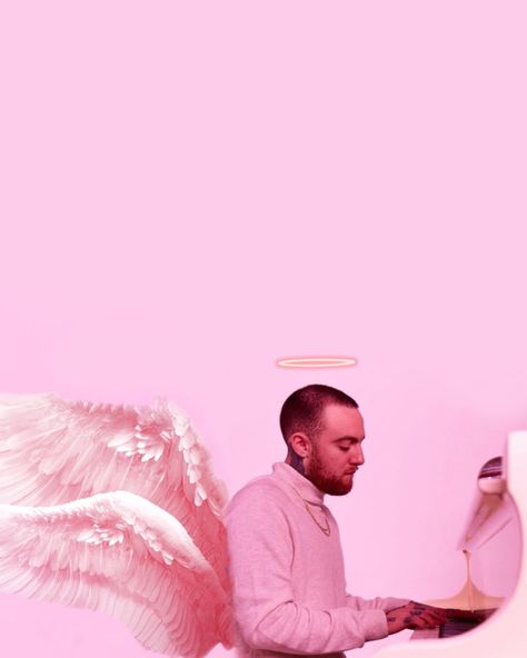 Mac Miller Pink Aesthetic, Mac Angel, Mac Collection, Momento Mori, Mac Miller, Posters Wall, Big Mac, Screen Savers, Musician