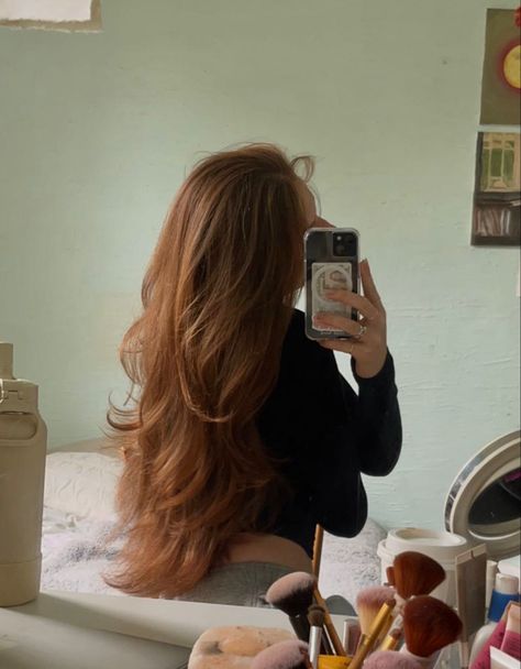 Long Healthy Ginger Hair, Long Chestnut Hair, Long Ginger Hair Aesthetic, Long Ginger Hair, Dark Ginger Hair, Long Auburn Hair, Light Red Hair, Light Auburn Hair, Amber Hair