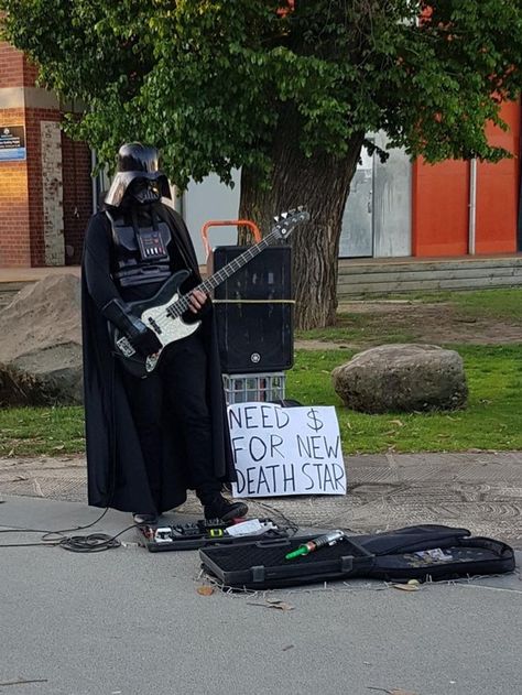 Imperial March, Star Wars Meme, Star Wars Pictures, A New Hope, Star Wars Humor, Star Wars Memes, New Star, Star Wars Art, Playing Guitar