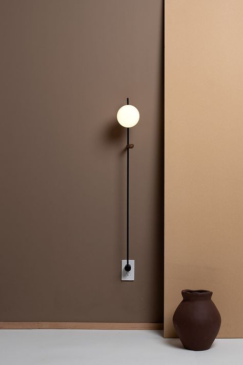 Wall Color Catalog, House Interior Colors Ideas, Interior Color Ideas, Brown Interior Design, Ruangan Studio, Design Lamp, Light Brown Color, Brown Interior, Interior Color