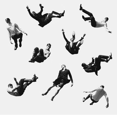 Falling Man Flying People, Levitation Photography, Poses References, Dynamic Poses, Body Reference, Album Design, Action Poses, 인물 사진, Pics Art